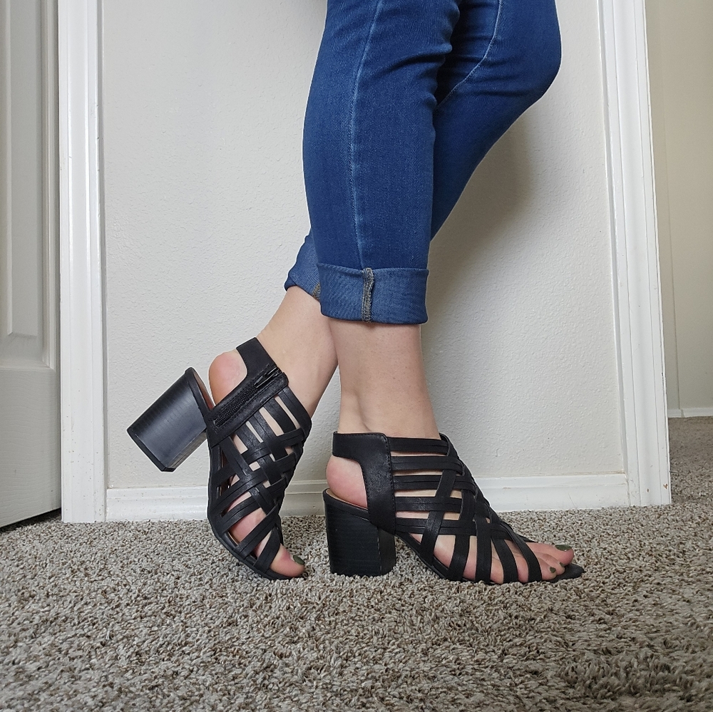 Heel Slingback Sandals